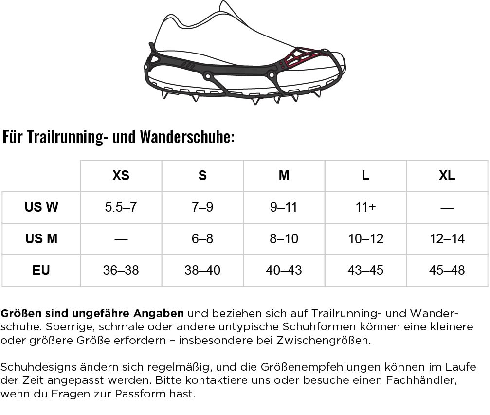 Sizing Chart